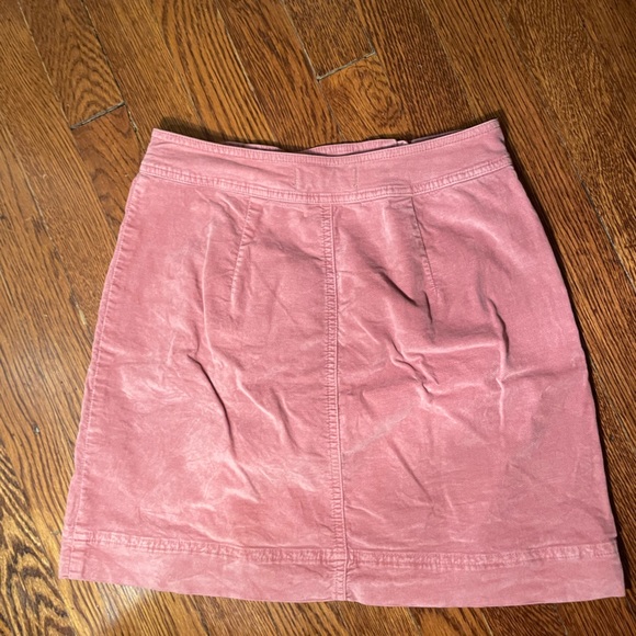 Madewell blush pink skirt with front zippers detail; size 00 - Picture 2 of 2